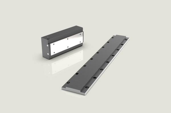 NiLAB L series ironcore flat linear motor — primary part and magnet track